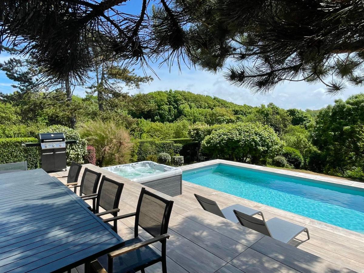 Superbe Maison Avec Piscine Et Jacuzzi Dans Les Dunes 앙블레퇴즈 외부 사진